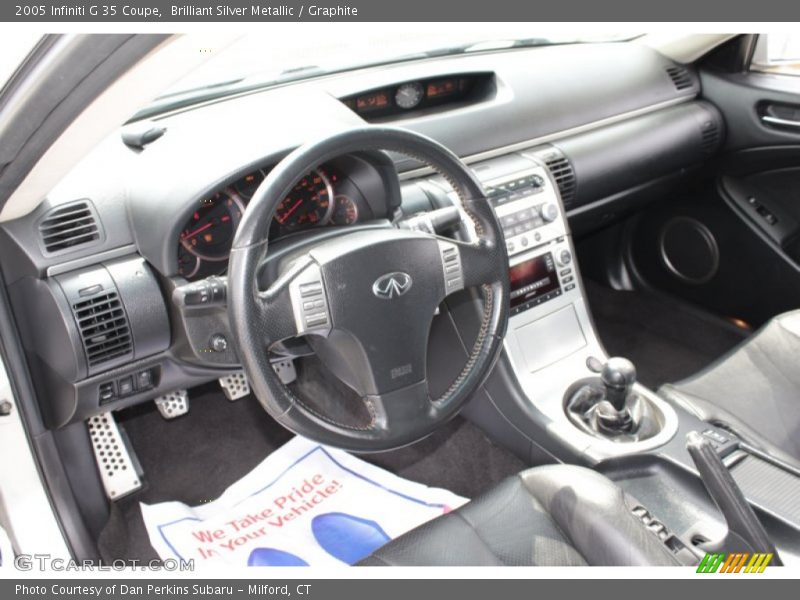 Brilliant Silver Metallic / Graphite 2005 Infiniti G 35 Coupe