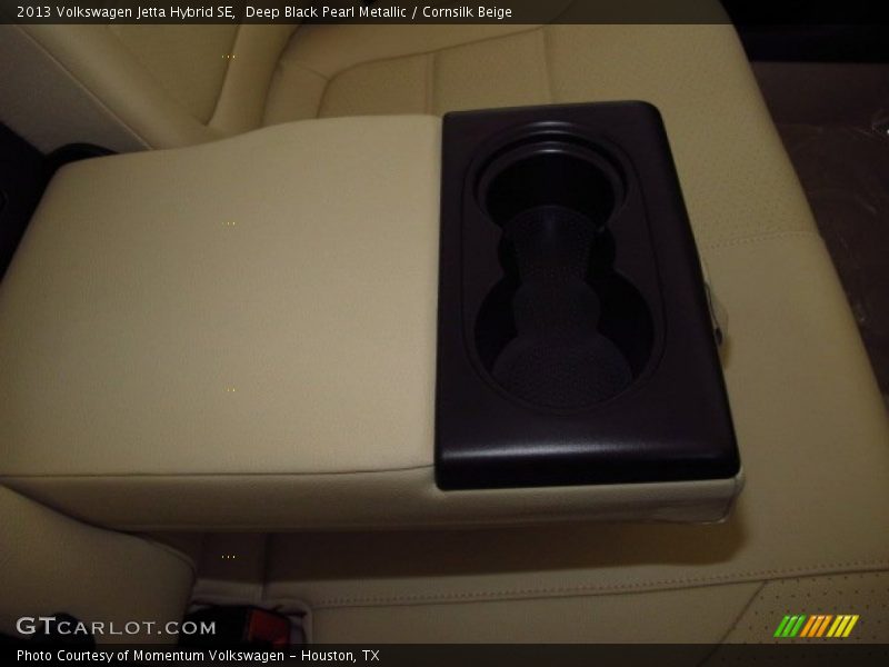 Deep Black Pearl Metallic / Cornsilk Beige 2013 Volkswagen Jetta Hybrid SE