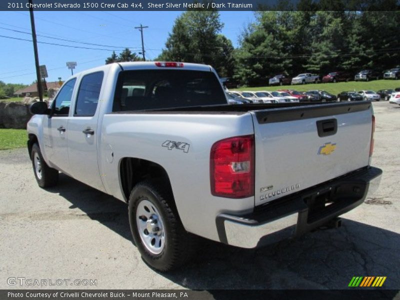 Sheer Silver Metallic / Dark Titanium 2011 Chevrolet Silverado 1500 Crew Cab 4x4