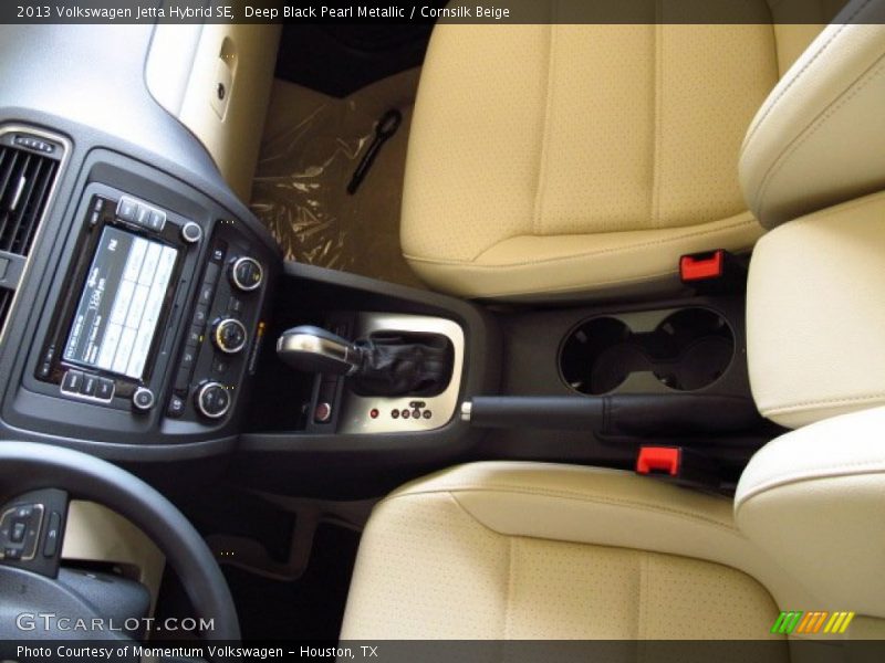 Deep Black Pearl Metallic / Cornsilk Beige 2013 Volkswagen Jetta Hybrid SE
