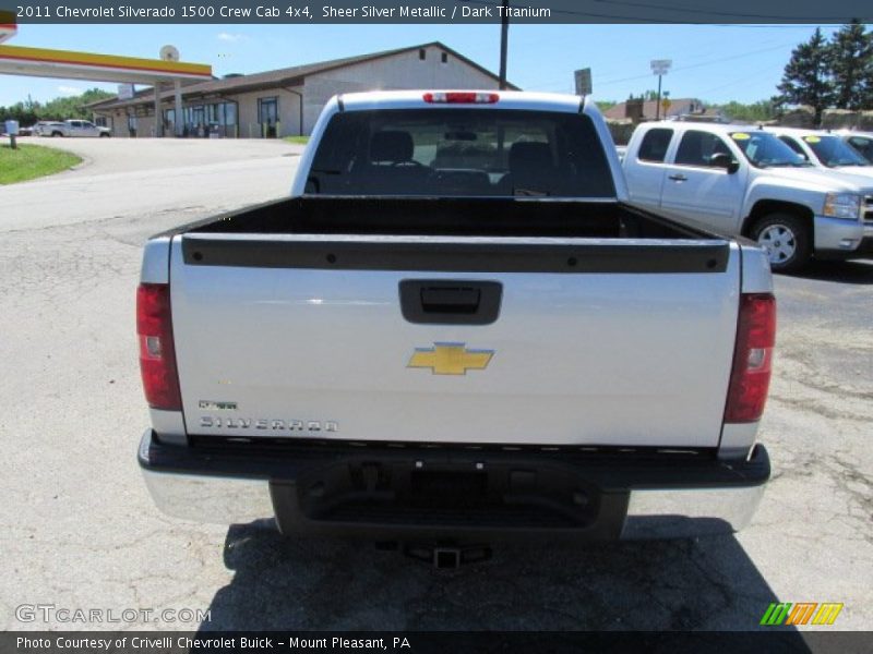 Sheer Silver Metallic / Dark Titanium 2011 Chevrolet Silverado 1500 Crew Cab 4x4