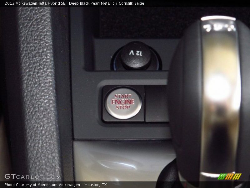 Deep Black Pearl Metallic / Cornsilk Beige 2013 Volkswagen Jetta Hybrid SE