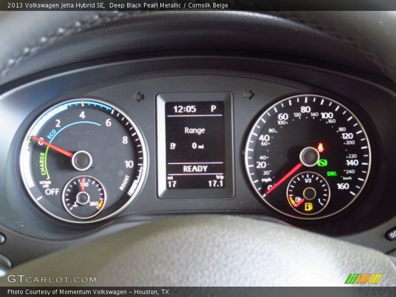 Deep Black Pearl Metallic / Cornsilk Beige 2013 Volkswagen Jetta Hybrid SE