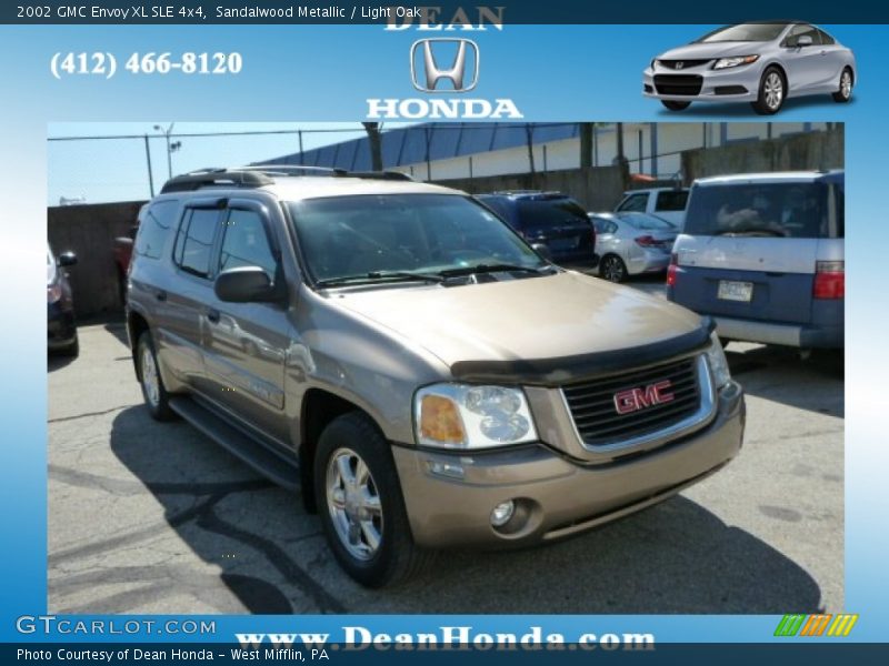 Sandalwood Metallic / Light Oak 2002 GMC Envoy XL SLE 4x4