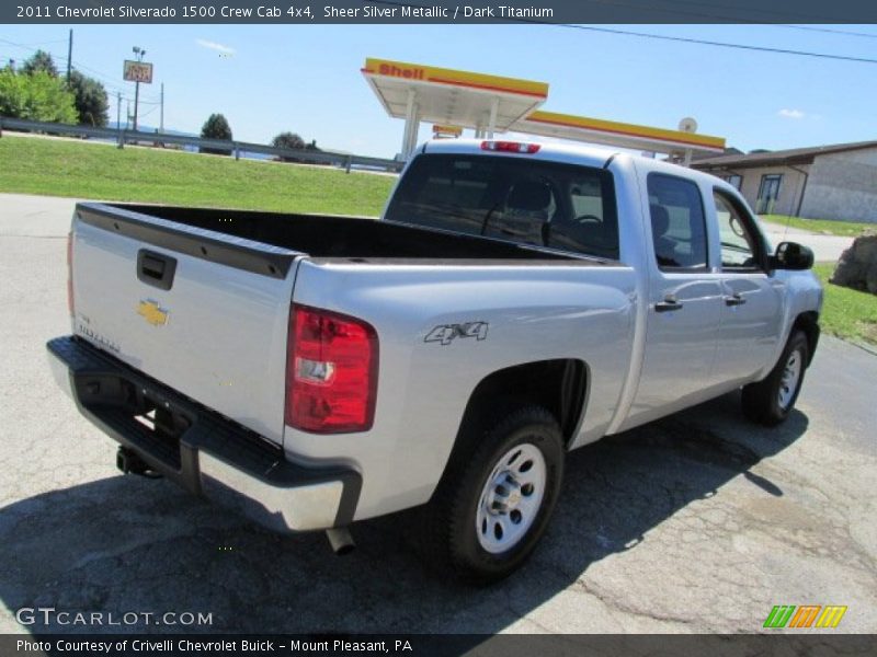 Sheer Silver Metallic / Dark Titanium 2011 Chevrolet Silverado 1500 Crew Cab 4x4