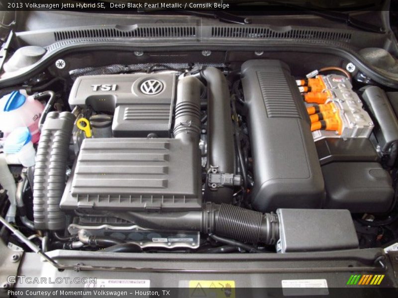 Deep Black Pearl Metallic / Cornsilk Beige 2013 Volkswagen Jetta Hybrid SE