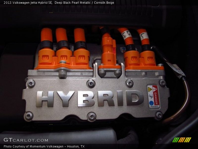 Deep Black Pearl Metallic / Cornsilk Beige 2013 Volkswagen Jetta Hybrid SE