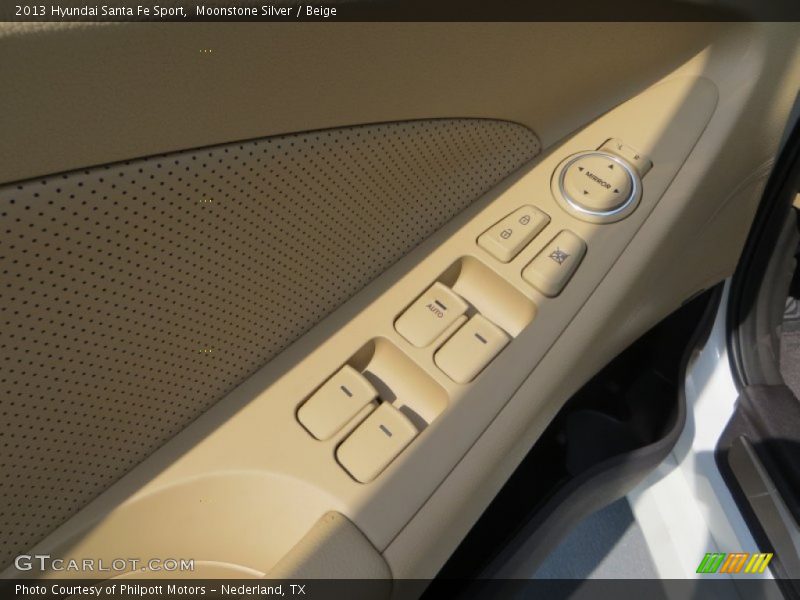 Moonstone Silver / Beige 2013 Hyundai Santa Fe Sport