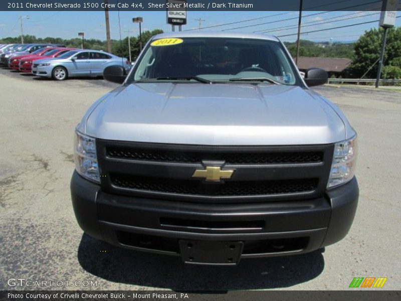 Sheer Silver Metallic / Dark Titanium 2011 Chevrolet Silverado 1500 Crew Cab 4x4