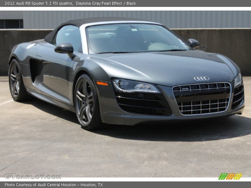 Daytona Gray Pearl Effect / Black 2012 Audi R8 Spyder 5.2 FSI quattro