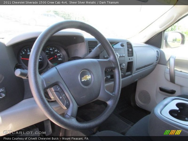 Sheer Silver Metallic / Dark Titanium 2011 Chevrolet Silverado 1500 Crew Cab 4x4