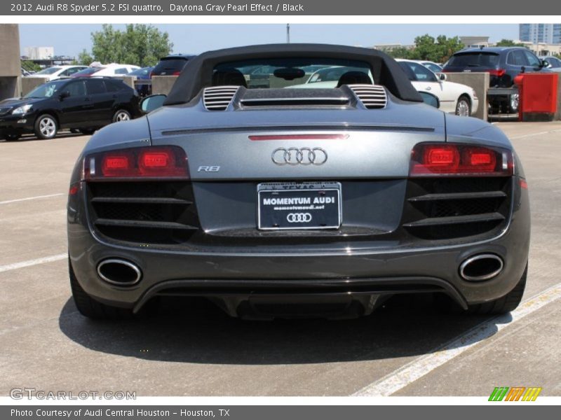 Daytona Gray Pearl Effect / Black 2012 Audi R8 Spyder 5.2 FSI quattro