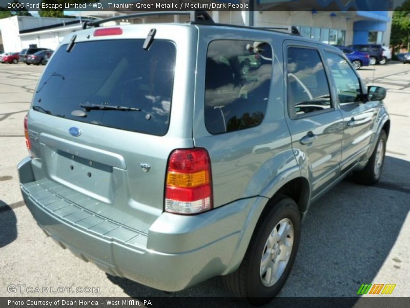 Titanium Green Metallic / Medium/Dark Pebble 2006 Ford Escape Limited 4WD