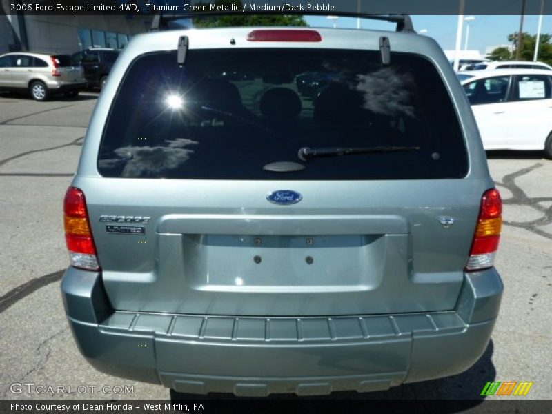 Titanium Green Metallic / Medium/Dark Pebble 2006 Ford Escape Limited 4WD
