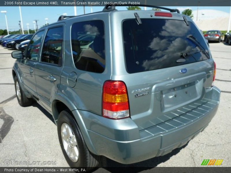 Titanium Green Metallic / Medium/Dark Pebble 2006 Ford Escape Limited 4WD