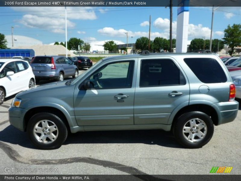 Titanium Green Metallic / Medium/Dark Pebble 2006 Ford Escape Limited 4WD