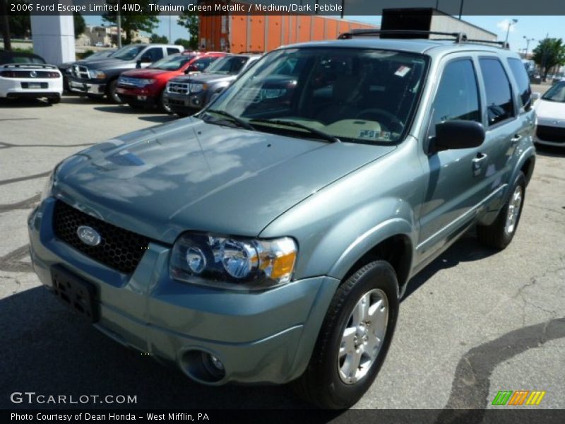 Titanium Green Metallic / Medium/Dark Pebble 2006 Ford Escape Limited 4WD