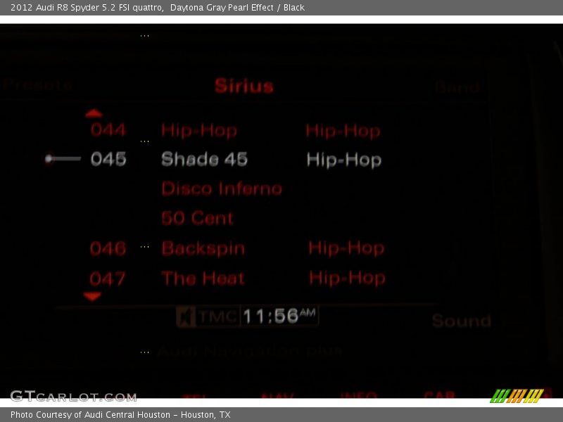 Daytona Gray Pearl Effect / Black 2012 Audi R8 Spyder 5.2 FSI quattro