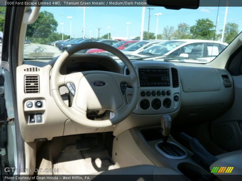 Titanium Green Metallic / Medium/Dark Pebble 2006 Ford Escape Limited 4WD