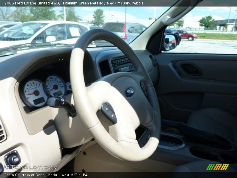 Titanium Green Metallic / Medium/Dark Pebble 2006 Ford Escape Limited 4WD