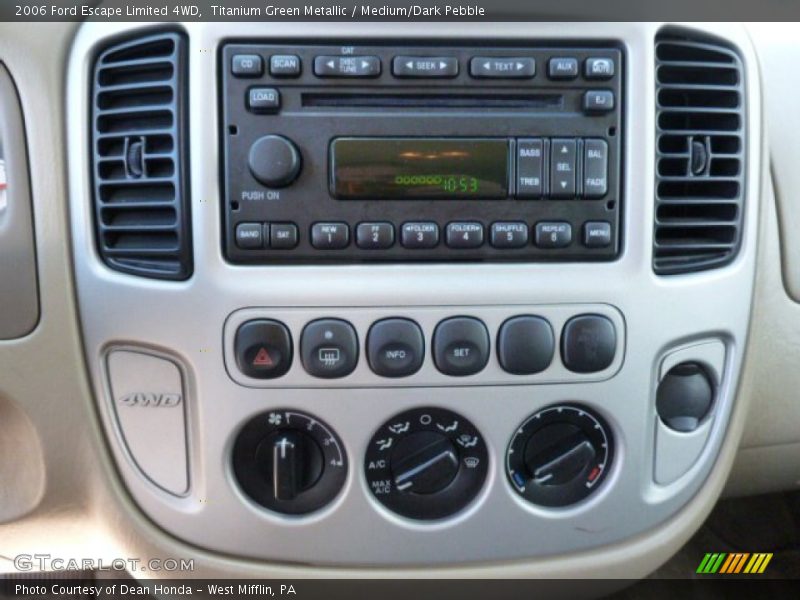 Titanium Green Metallic / Medium/Dark Pebble 2006 Ford Escape Limited 4WD