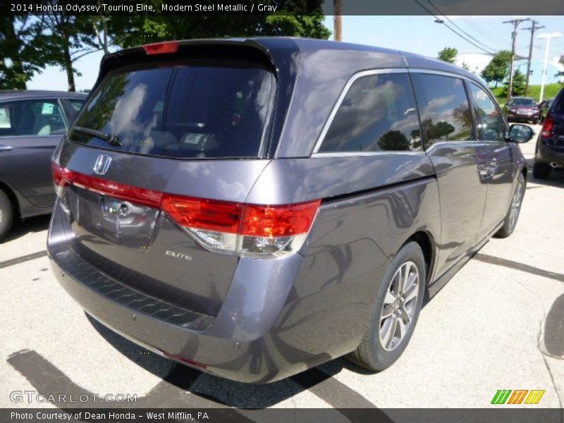 Modern Steel Metallic / Gray 2014 Honda Odyssey Touring Elite