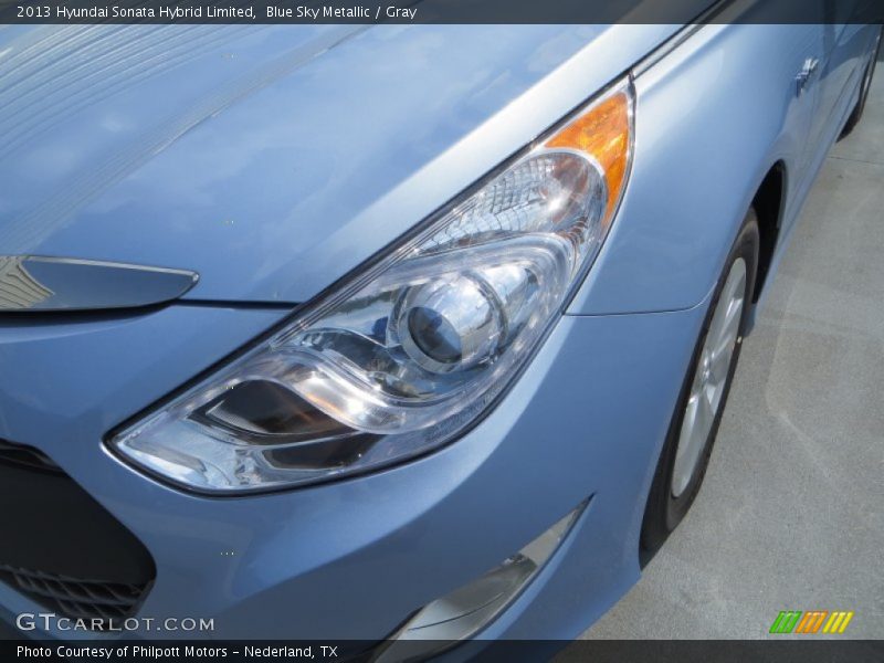 Blue Sky Metallic / Gray 2013 Hyundai Sonata Hybrid Limited