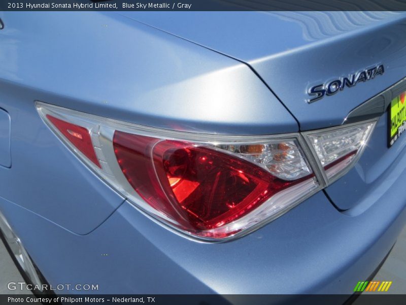 Blue Sky Metallic / Gray 2013 Hyundai Sonata Hybrid Limited