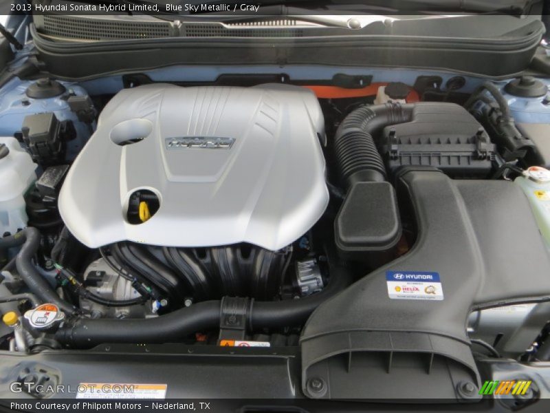 Blue Sky Metallic / Gray 2013 Hyundai Sonata Hybrid Limited