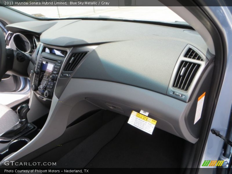Blue Sky Metallic / Gray 2013 Hyundai Sonata Hybrid Limited