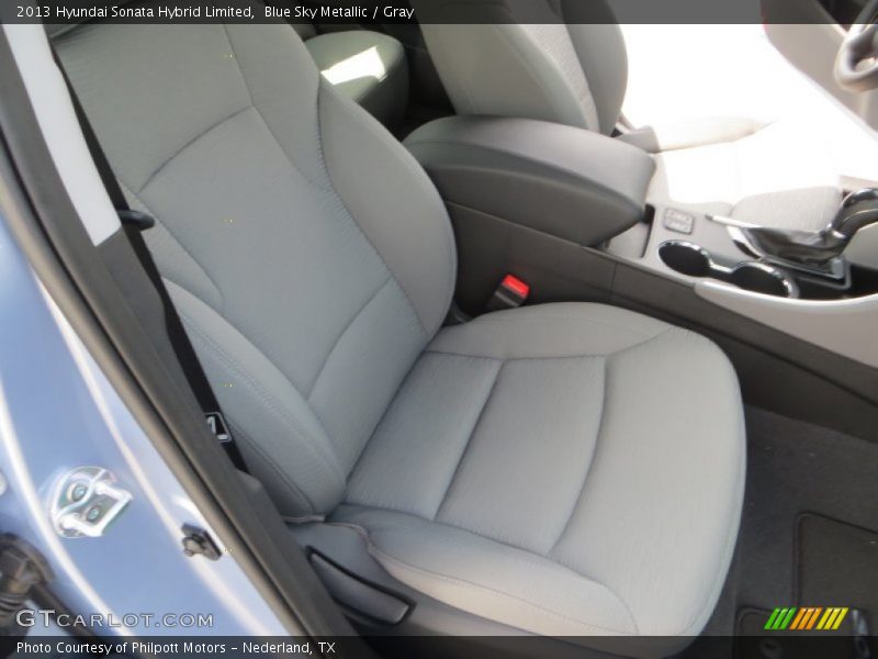 Blue Sky Metallic / Gray 2013 Hyundai Sonata Hybrid Limited