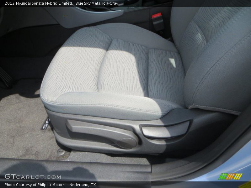 Blue Sky Metallic / Gray 2013 Hyundai Sonata Hybrid Limited