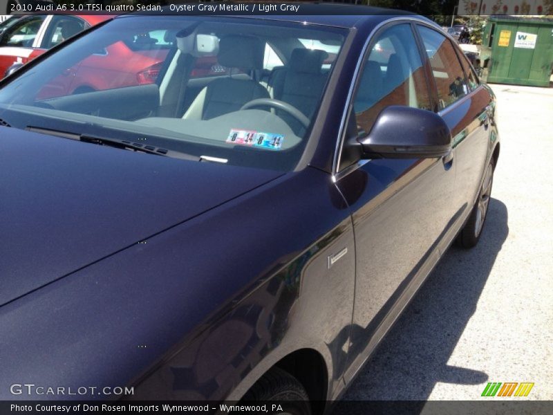 Oyster Gray Metallic / Light Gray 2010 Audi A6 3.0 TFSI quattro Sedan