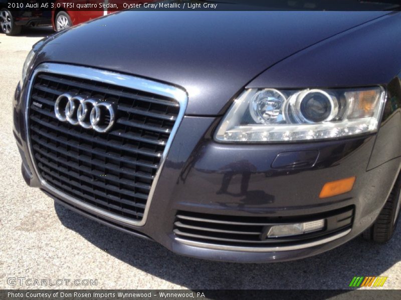 Oyster Gray Metallic / Light Gray 2010 Audi A6 3.0 TFSI quattro Sedan