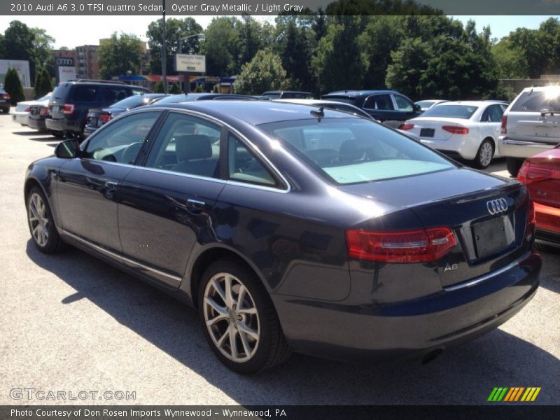 Oyster Gray Metallic / Light Gray 2010 Audi A6 3.0 TFSI quattro Sedan