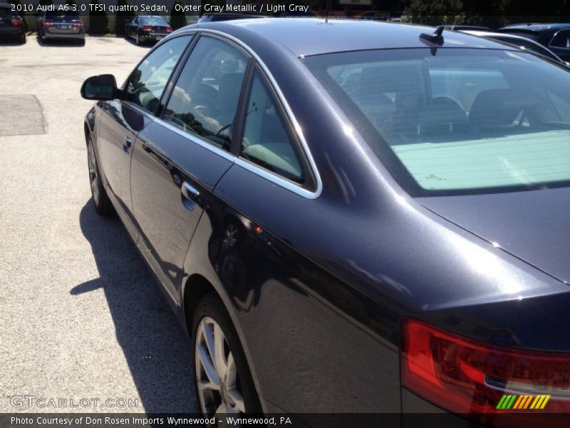 Oyster Gray Metallic / Light Gray 2010 Audi A6 3.0 TFSI quattro Sedan