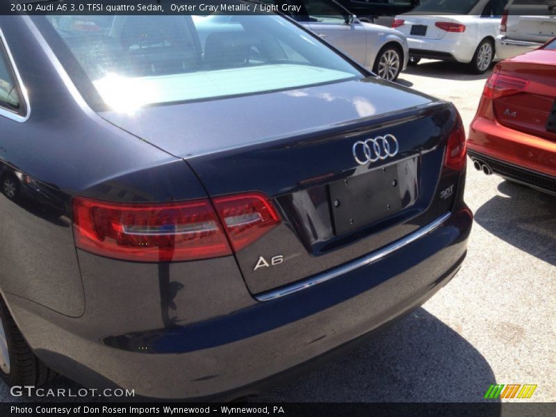 Oyster Gray Metallic / Light Gray 2010 Audi A6 3.0 TFSI quattro Sedan