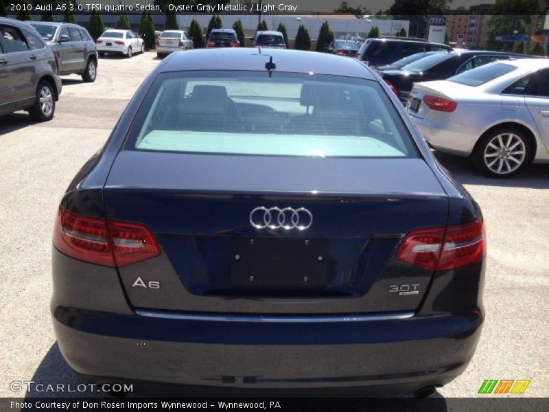 Oyster Gray Metallic / Light Gray 2010 Audi A6 3.0 TFSI quattro Sedan