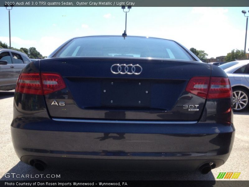 Oyster Gray Metallic / Light Gray 2010 Audi A6 3.0 TFSI quattro Sedan