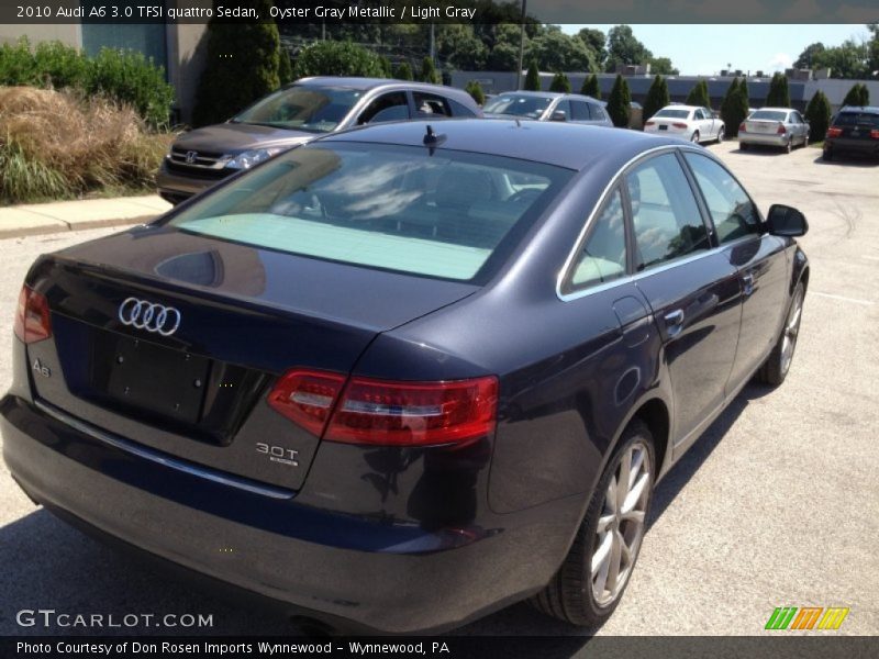 Oyster Gray Metallic / Light Gray 2010 Audi A6 3.0 TFSI quattro Sedan