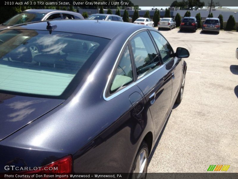 Oyster Gray Metallic / Light Gray 2010 Audi A6 3.0 TFSI quattro Sedan