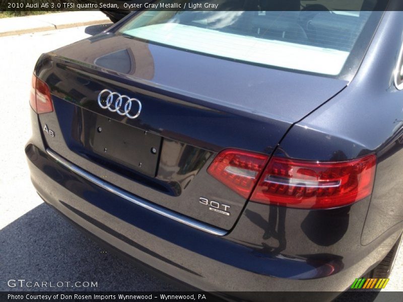 Oyster Gray Metallic / Light Gray 2010 Audi A6 3.0 TFSI quattro Sedan