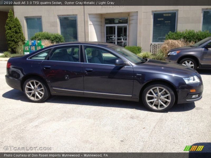 Oyster Gray Metallic / Light Gray 2010 Audi A6 3.0 TFSI quattro Sedan