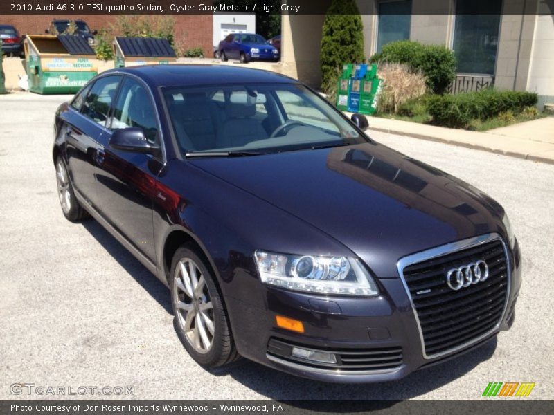 Oyster Gray Metallic / Light Gray 2010 Audi A6 3.0 TFSI quattro Sedan