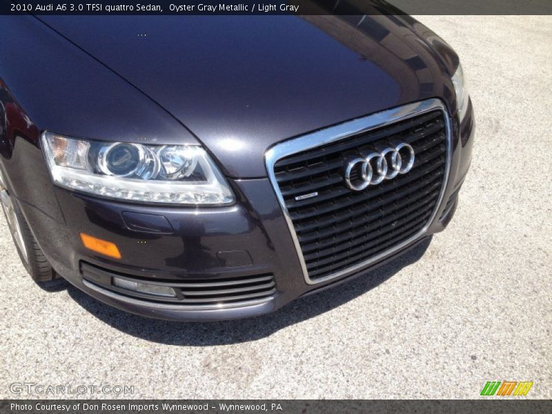 Oyster Gray Metallic / Light Gray 2010 Audi A6 3.0 TFSI quattro Sedan