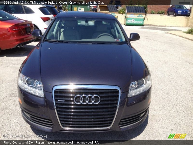 Oyster Gray Metallic / Light Gray 2010 Audi A6 3.0 TFSI quattro Sedan