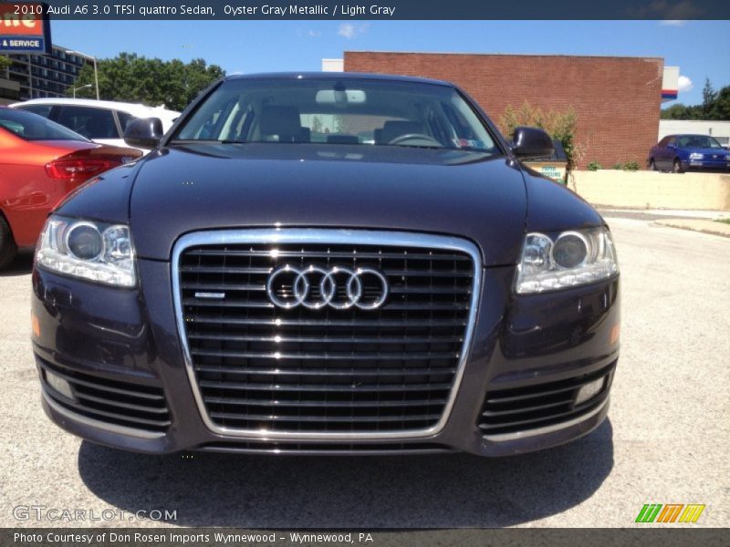 Oyster Gray Metallic / Light Gray 2010 Audi A6 3.0 TFSI quattro Sedan