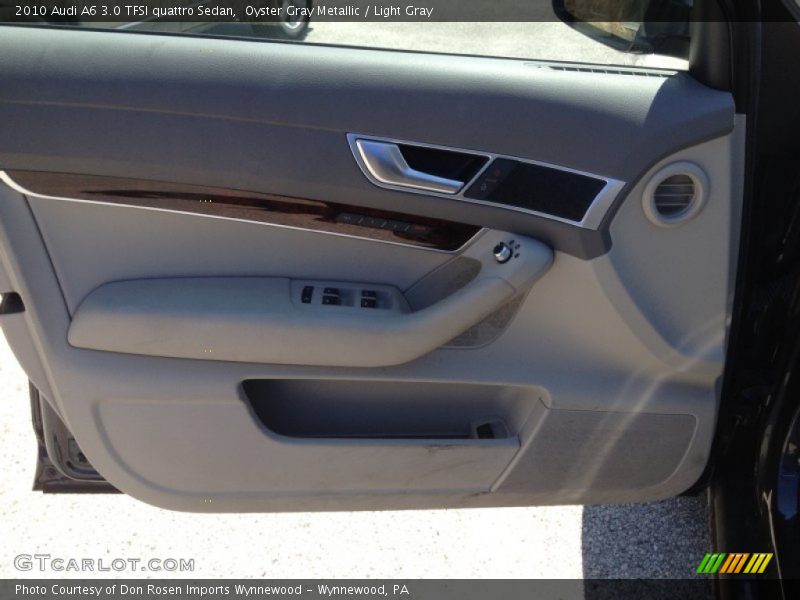 Oyster Gray Metallic / Light Gray 2010 Audi A6 3.0 TFSI quattro Sedan