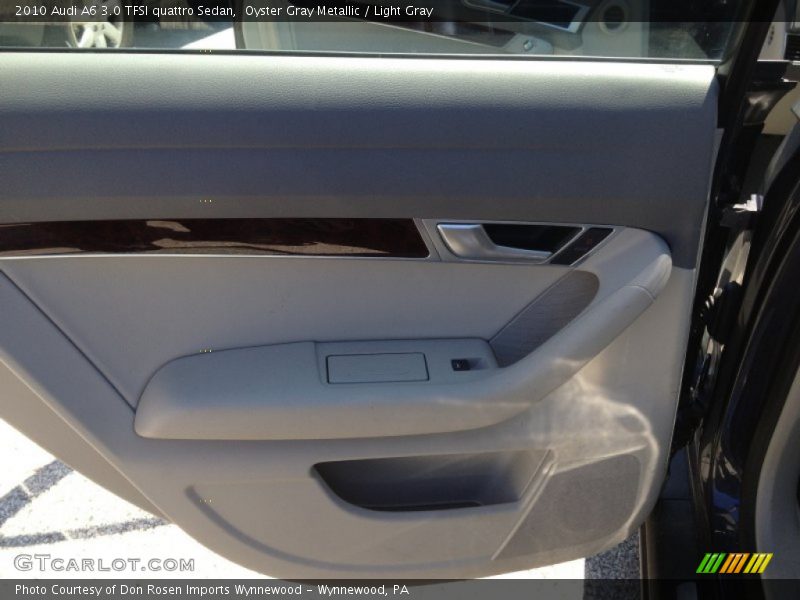 Oyster Gray Metallic / Light Gray 2010 Audi A6 3.0 TFSI quattro Sedan