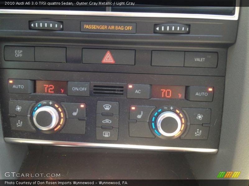 Oyster Gray Metallic / Light Gray 2010 Audi A6 3.0 TFSI quattro Sedan